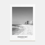 Perdido Key Portrait B&W Poster