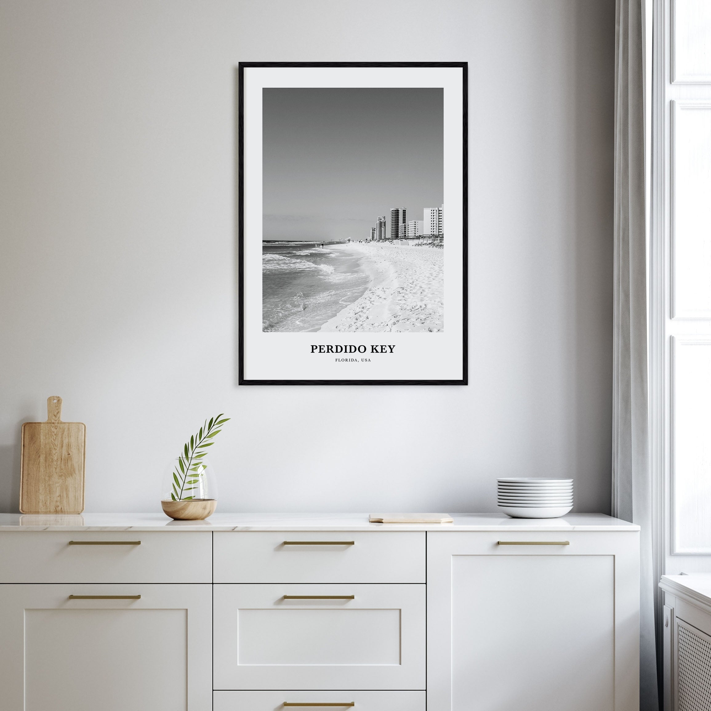 Perdido Key Portrait B&W Poster