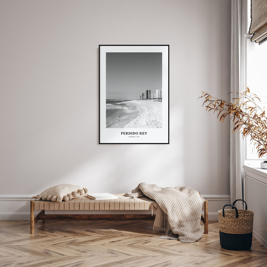 Perdido Key Portrait B&W Poster