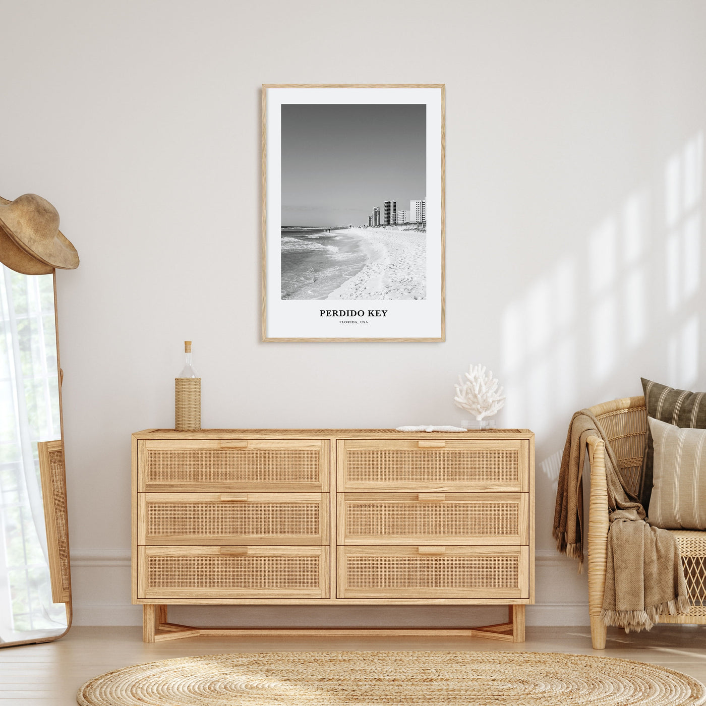 Perdido Key Portrait B&W Poster