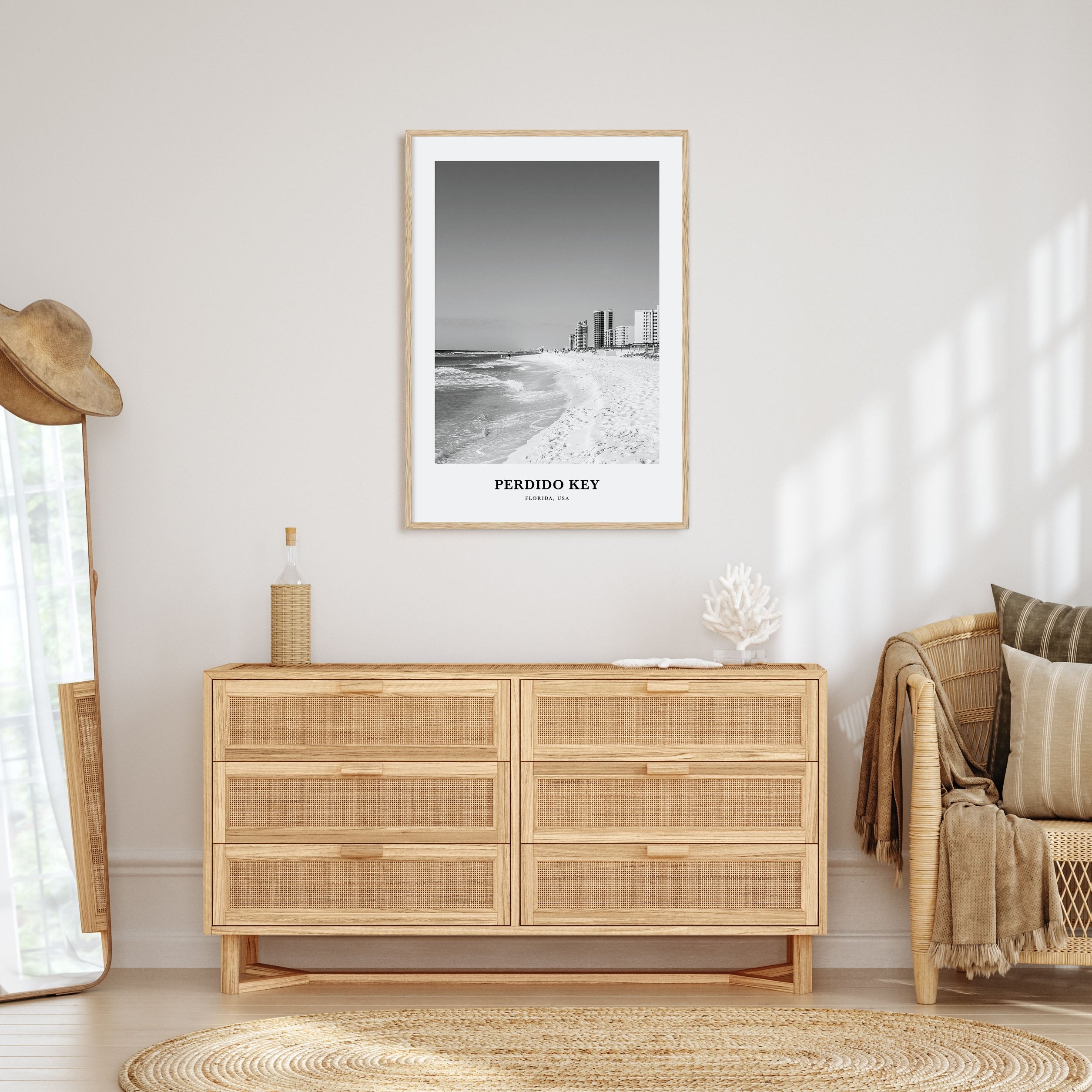 Perdido Key Portrait B&W Poster