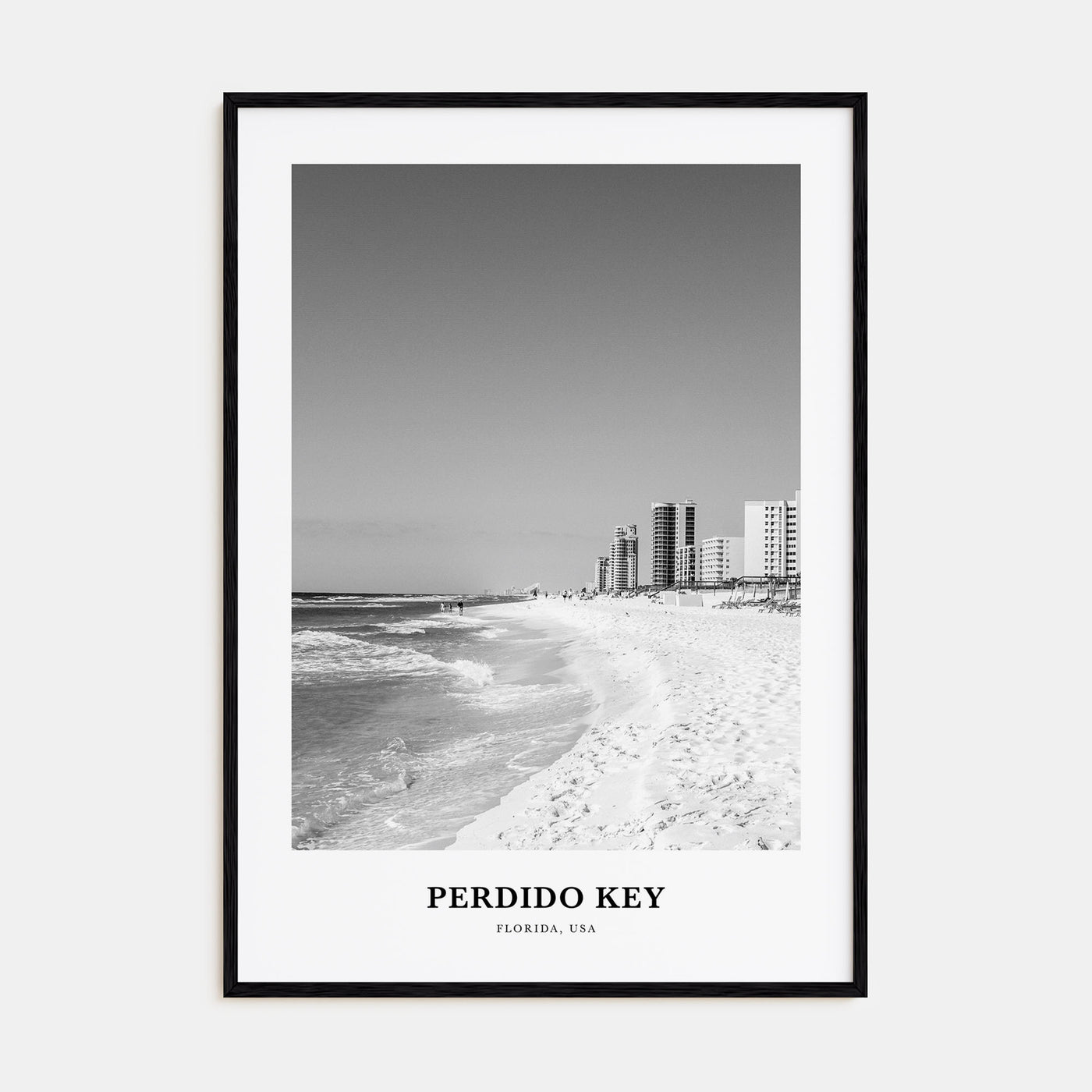 Perdido Key Portrait B&W Poster