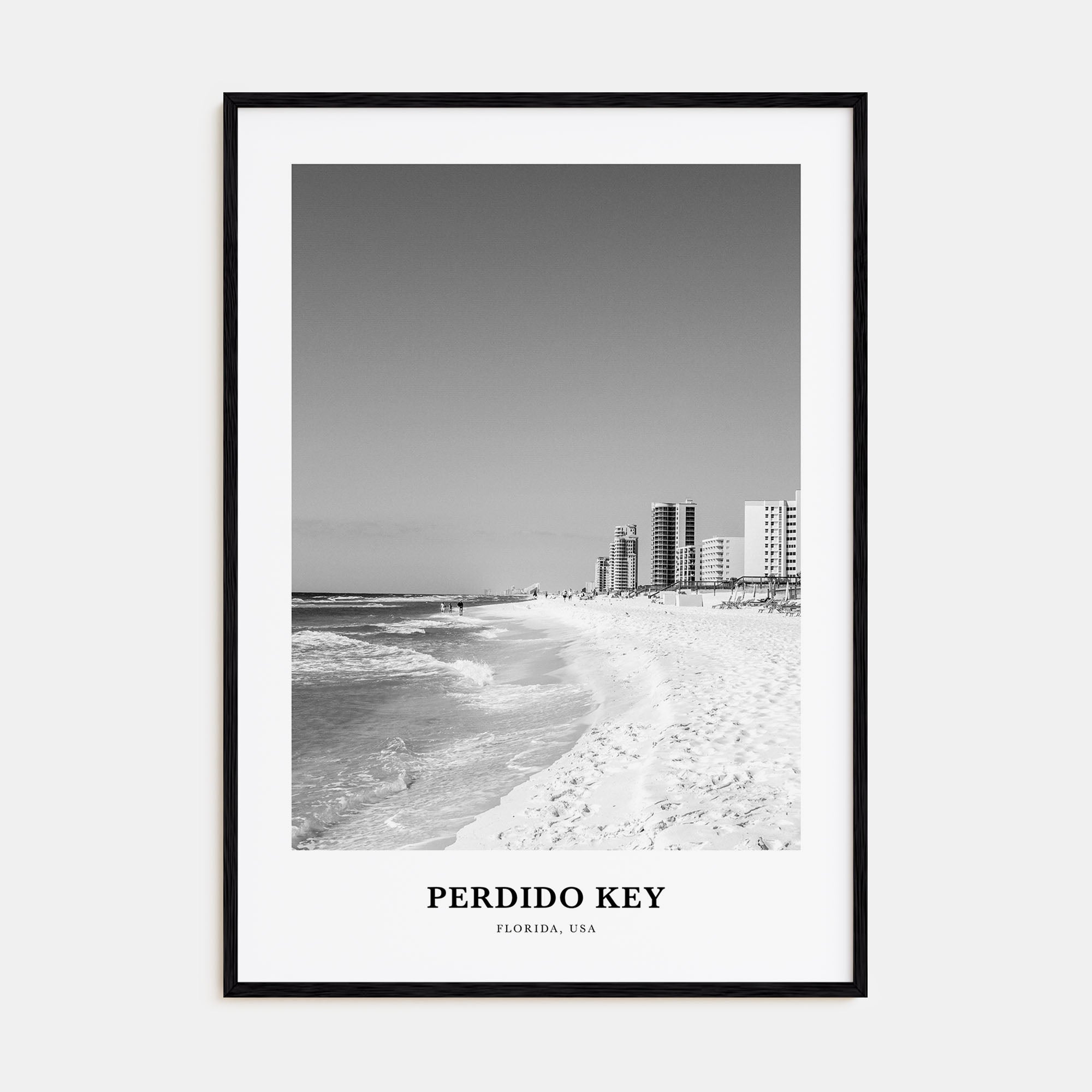 Perdido Key Portrait B&W Poster