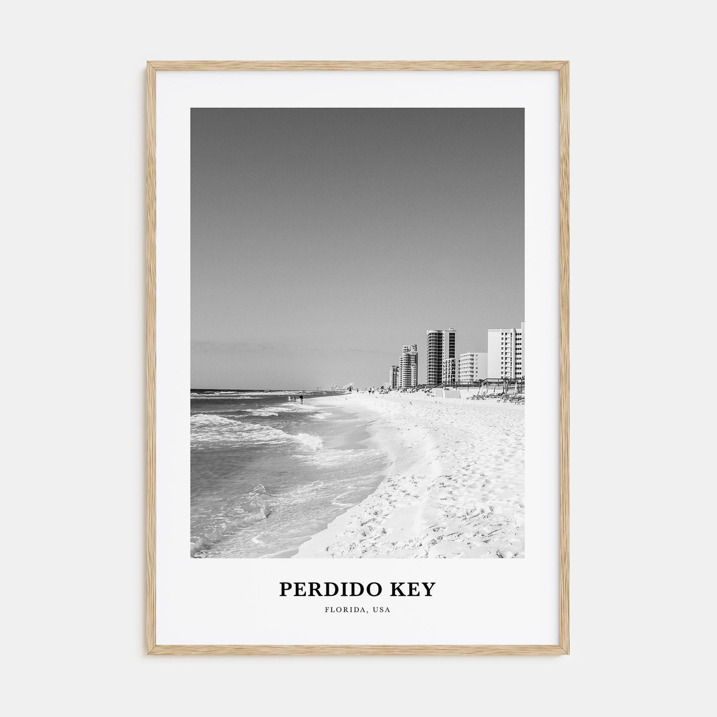 Perdido Key Portrait B&W Poster