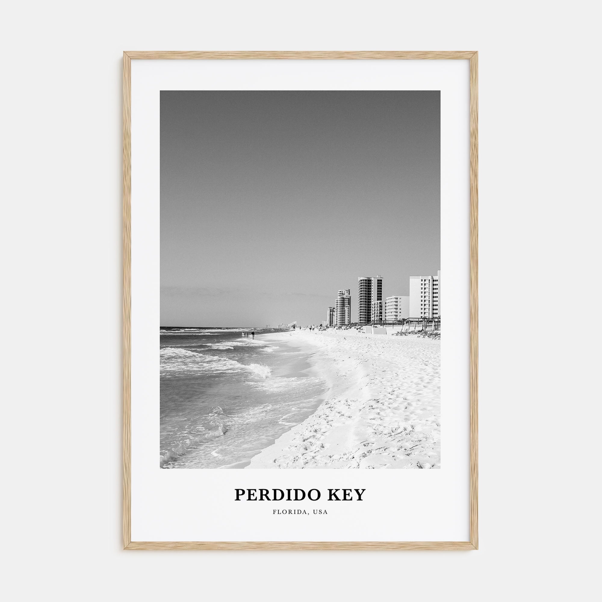 Perdido Key Portrait B&W Poster