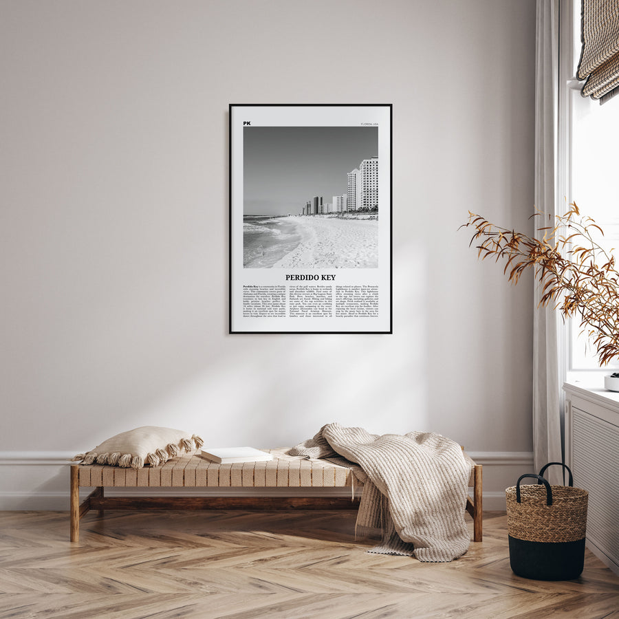 Perdido Key Travel B&W Poster