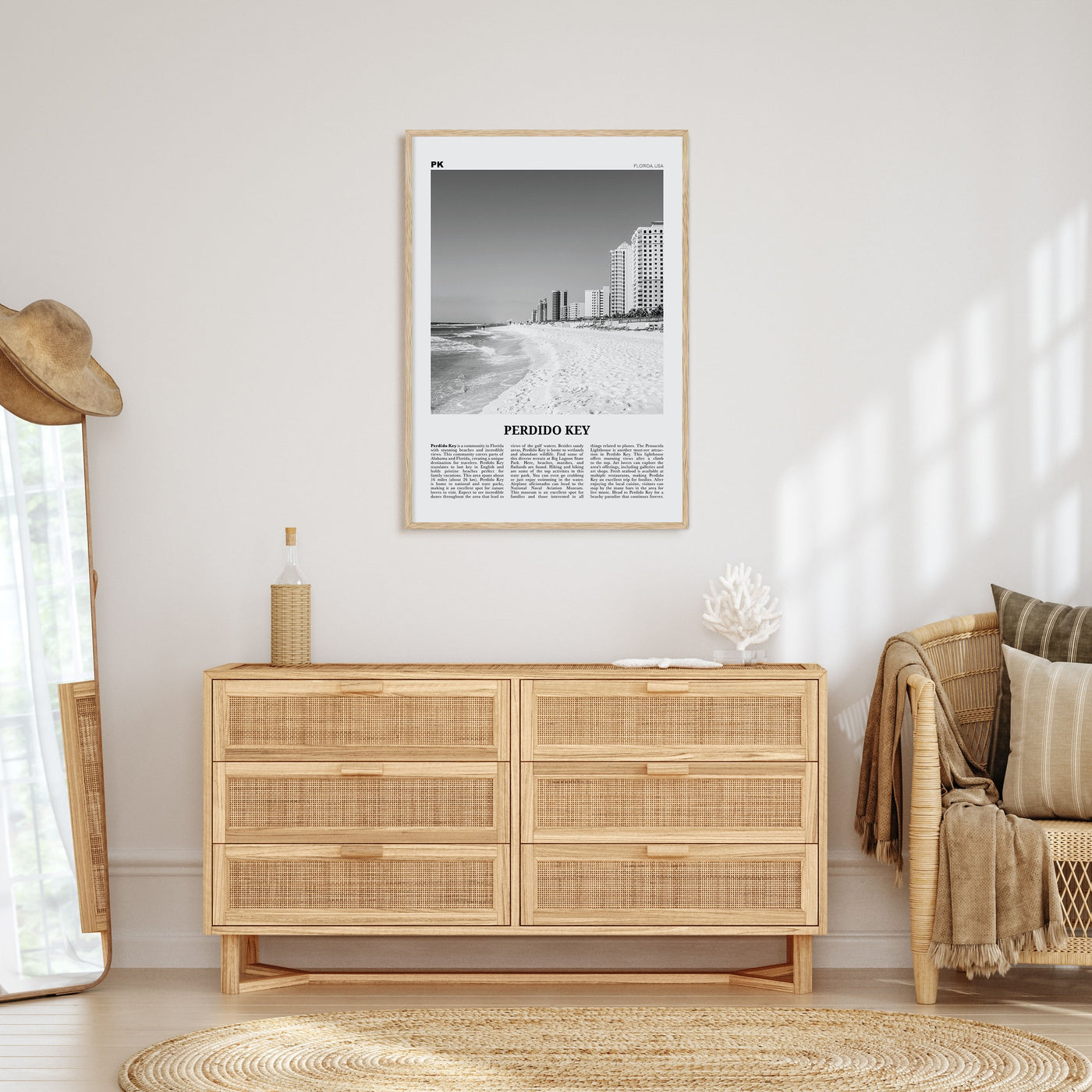 Perdido Key Travel B&W Poster