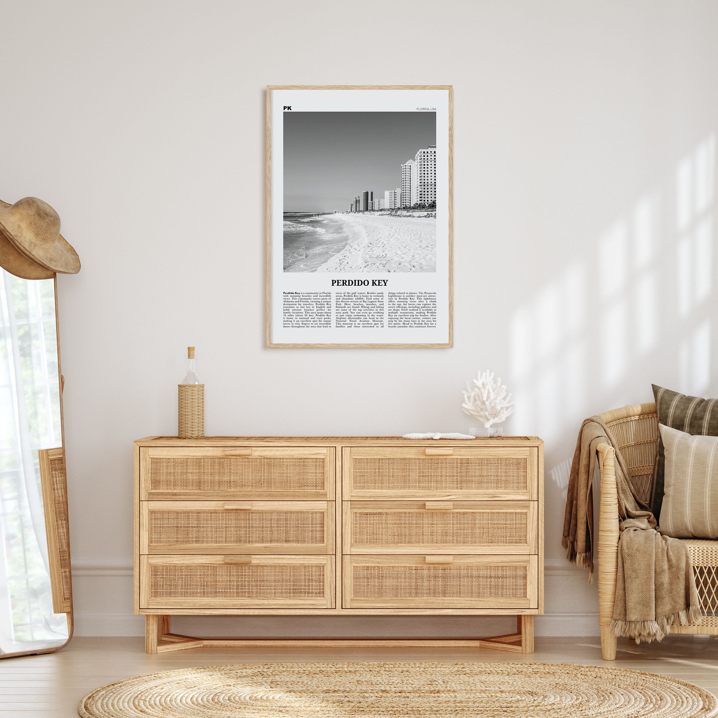 Perdido Key Travel B&W Poster