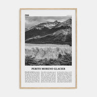 Perito Moreno Glacier Travel B&W Poster