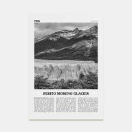 Perito Moreno Glacier Travel B&W Poster