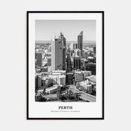 Perth Portrait B&W Poster