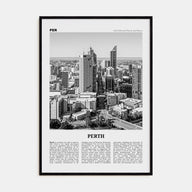 Perth Travel B&W Poster
