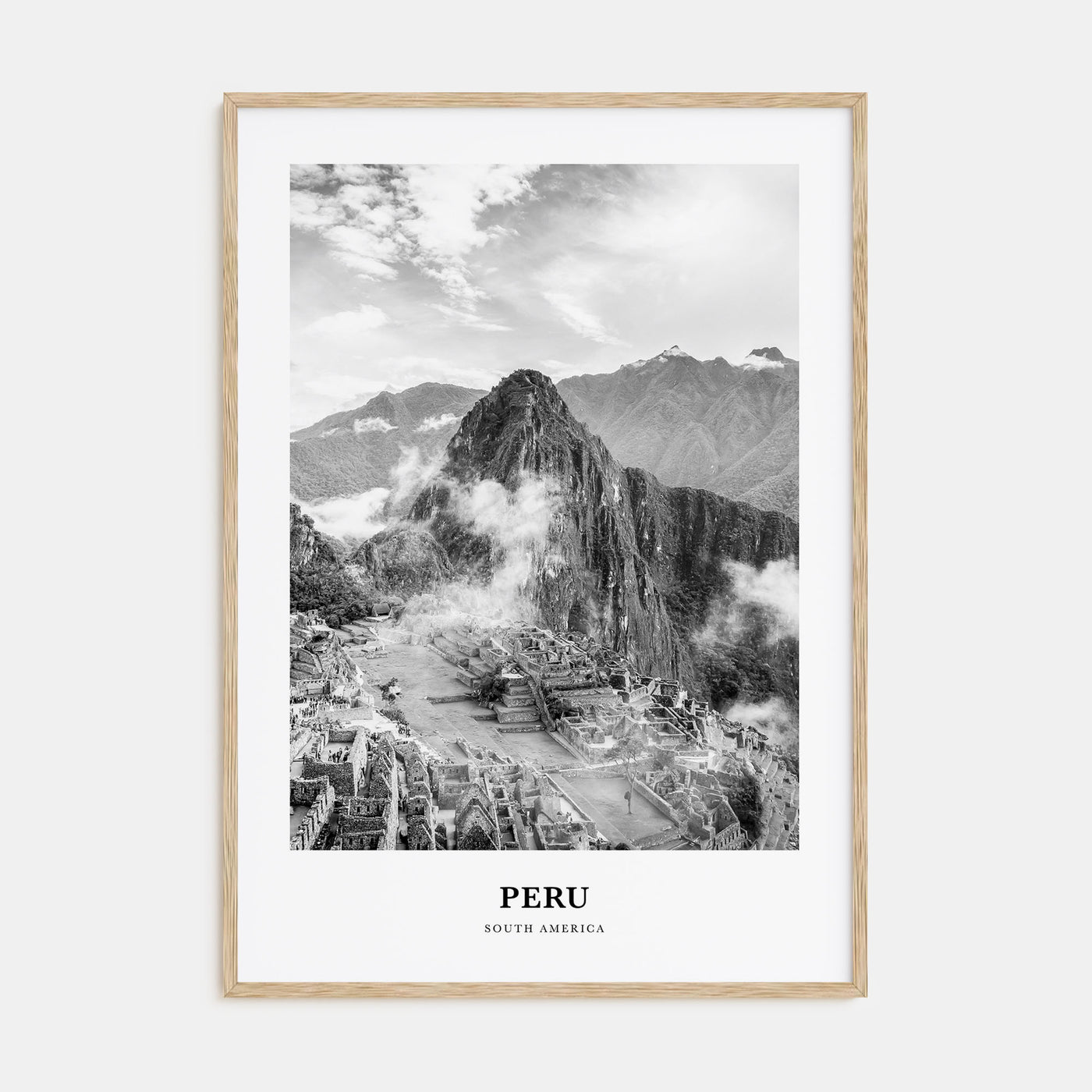 Peru Portrait B&W No 1 Poster