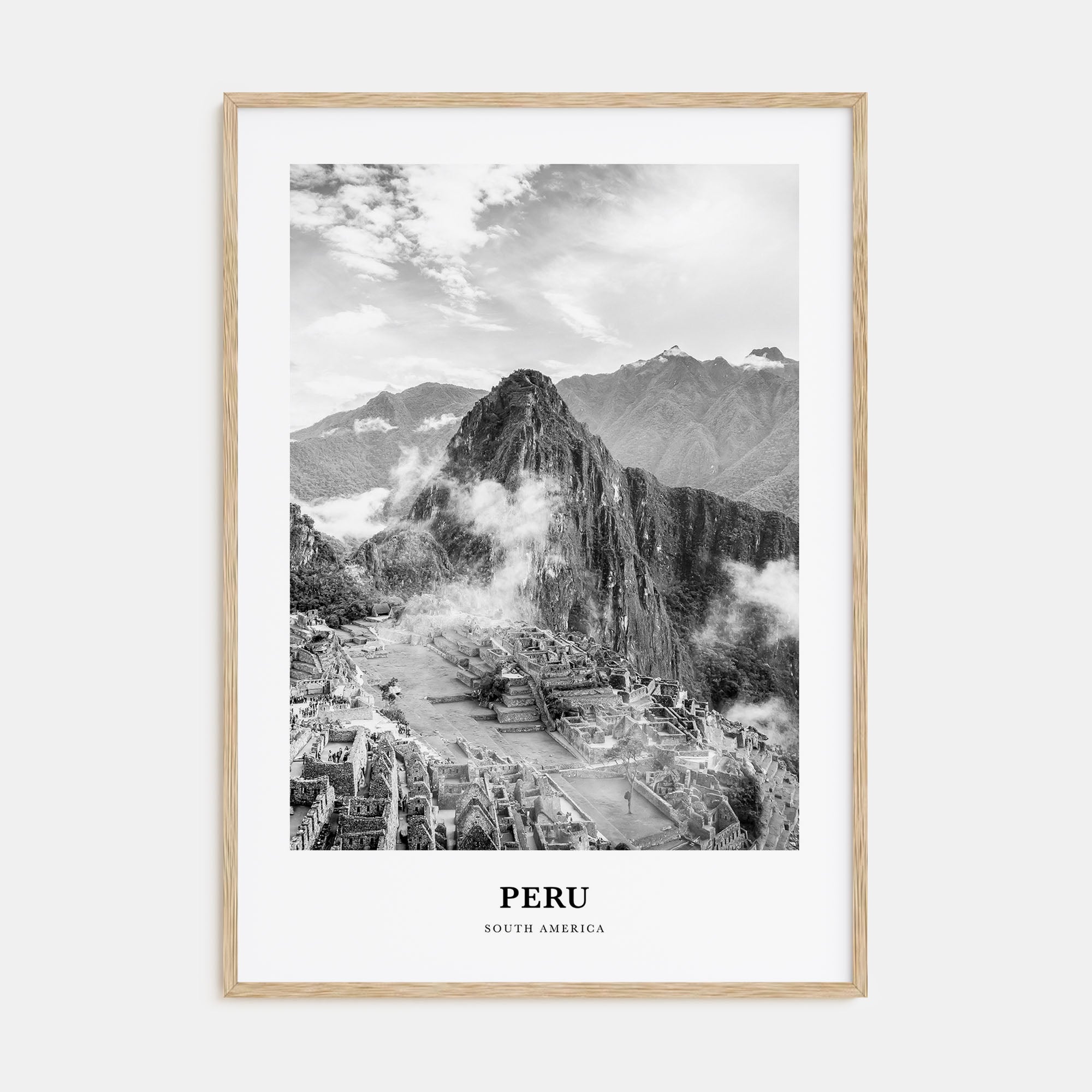 Peru Portrait B&W No 1 Poster