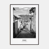 Peru Portrait B&W No 2 Poster