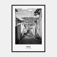 Peru Portrait B&W No 2 Poster