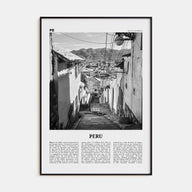 Peru Travel B&W No 2 Poster