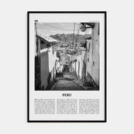 Peru Travel B&W No 2 Poster