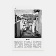 Peru Travel B&W No 2 Poster