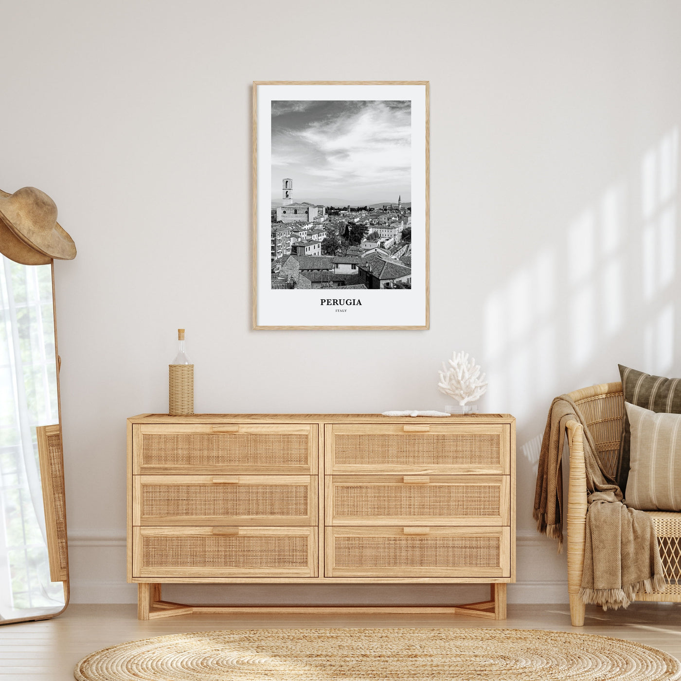 Perugia Portrait B&W Poster