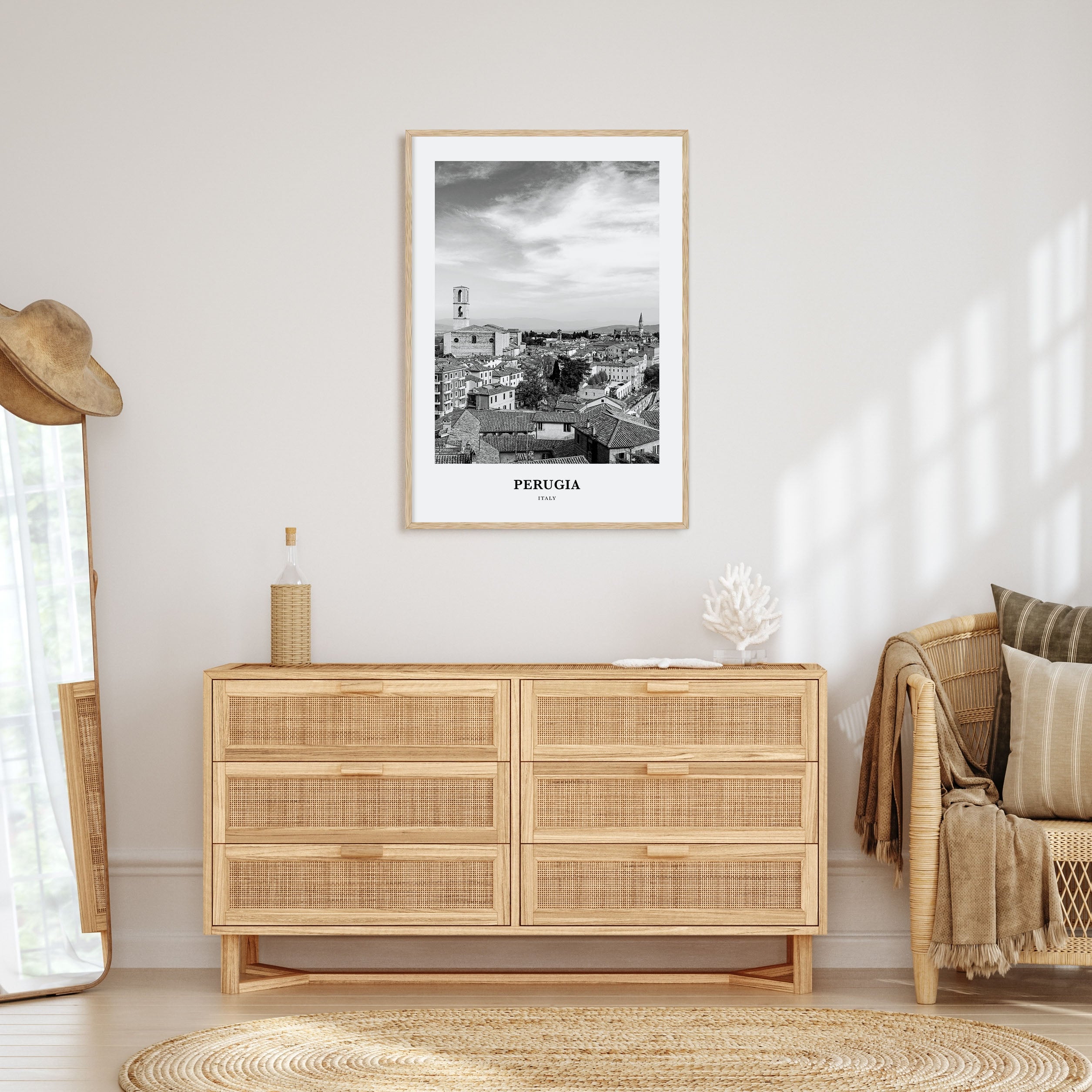 Perugia Portrait B&W Poster