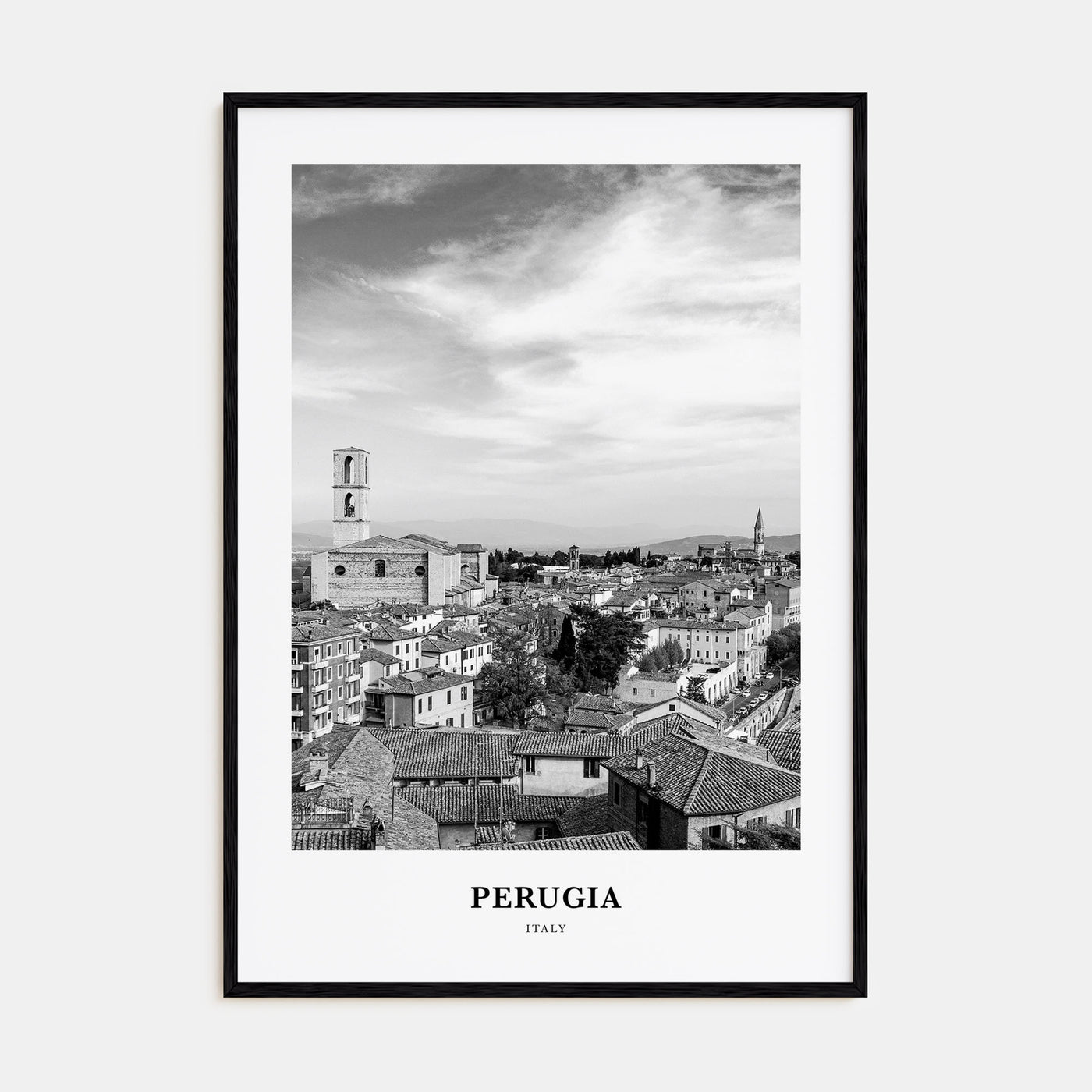 Perugia Portrait B&W Poster