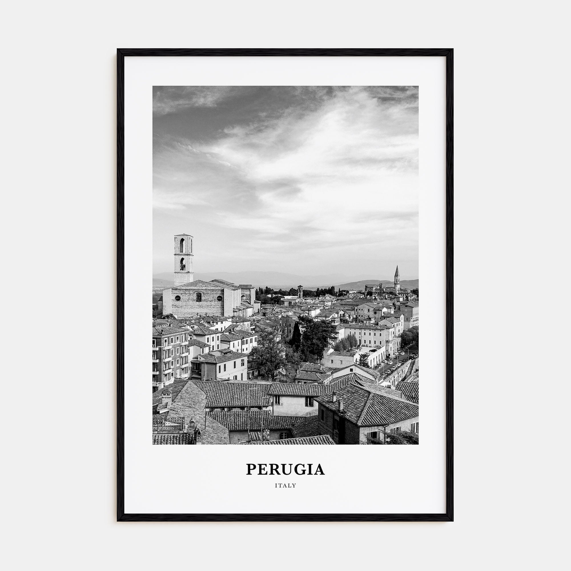 Perugia Portrait B&W Poster