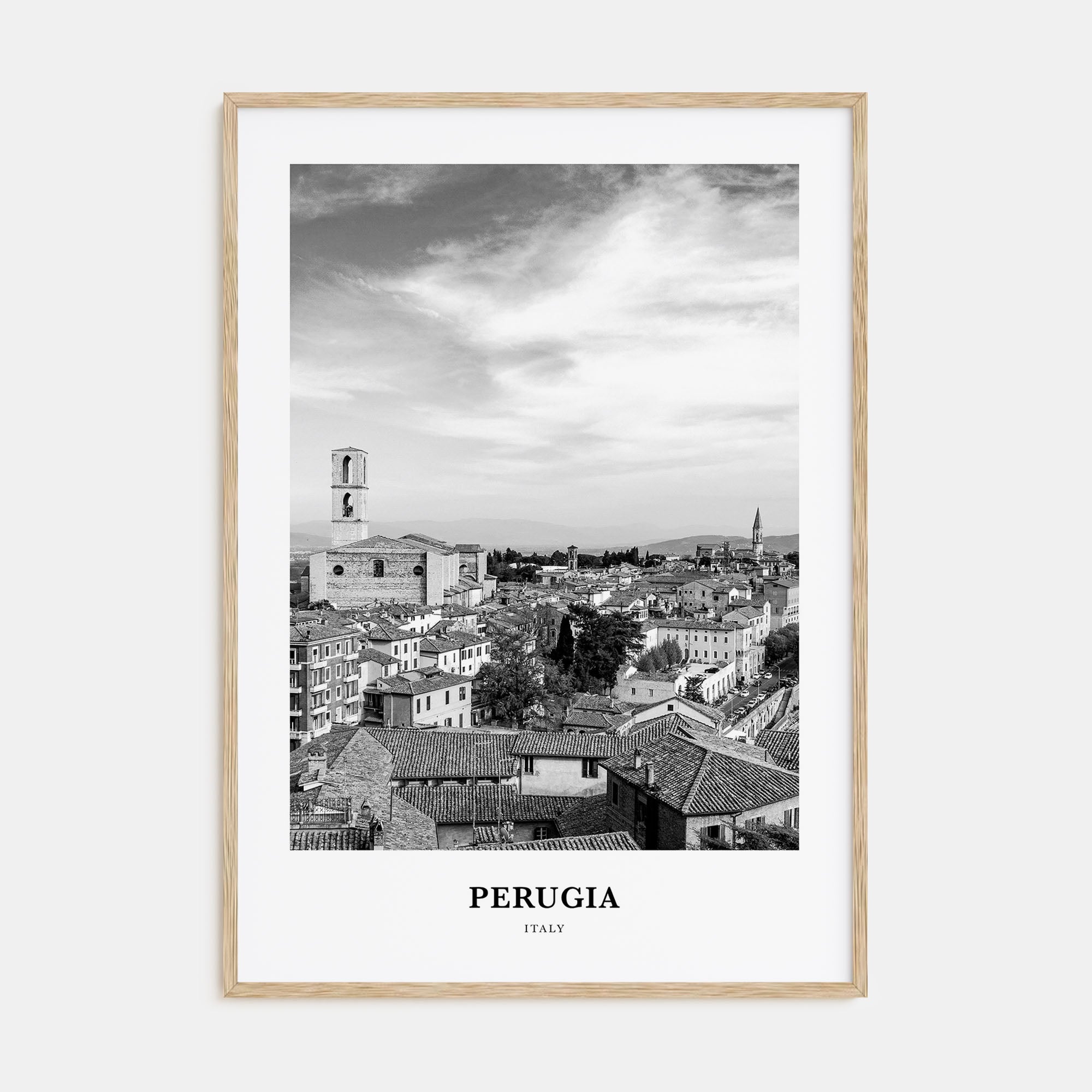 Perugia Portrait B&W Poster