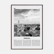 Perugia Travel B&W Poster
