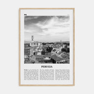 Perugia Travel B&W Poster