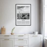 Perugia Travel B&W Poster