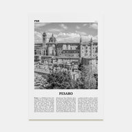 Pesaro Travel B&W Poster
