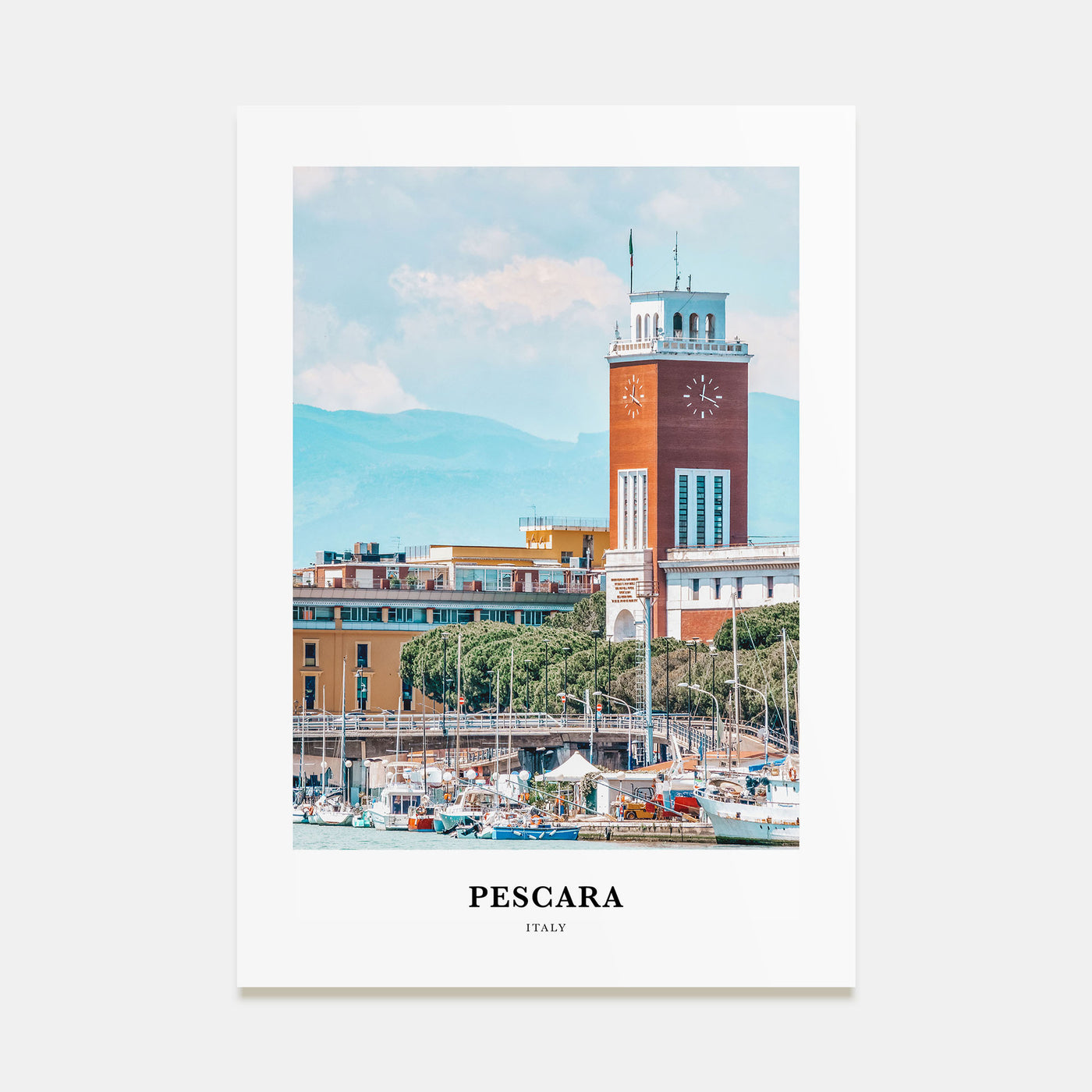 Pescara Portrait Color Poster