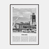 Pescara Travel B&W Poster
