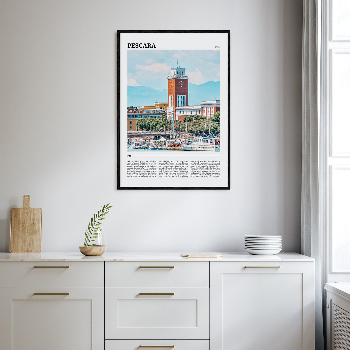 Pescara Travel Color Poster