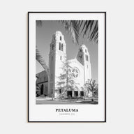 Petaluma Portrait B&W Poster