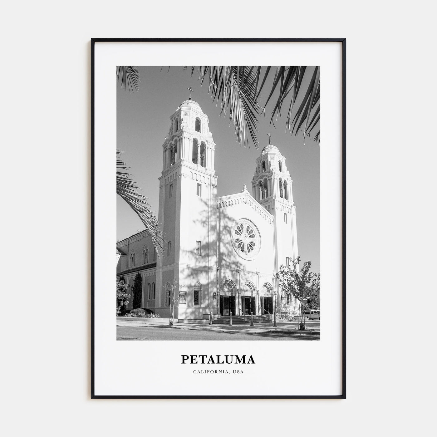 Petaluma Portrait B&W Poster
