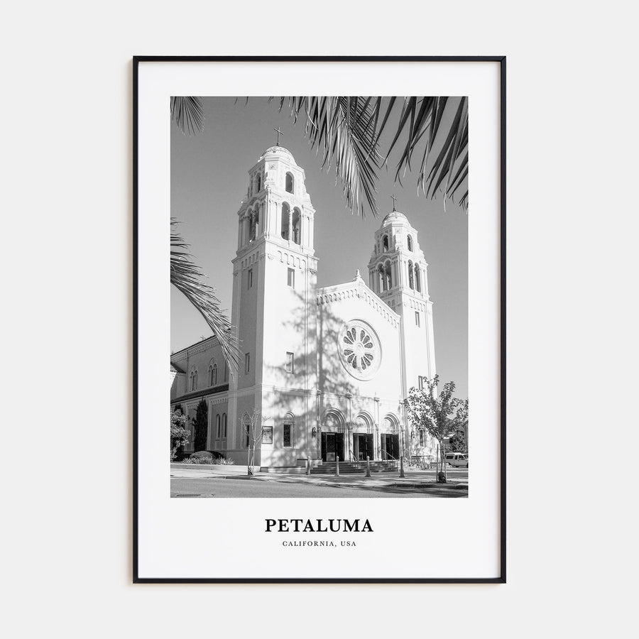 Petaluma Portrait B&W Poster