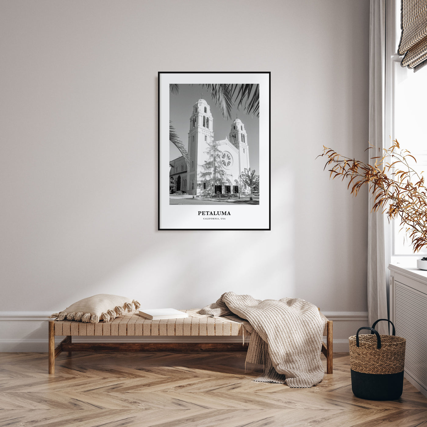 Petaluma Portrait B&W Poster