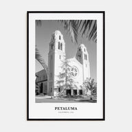Petaluma Portrait B&W Poster