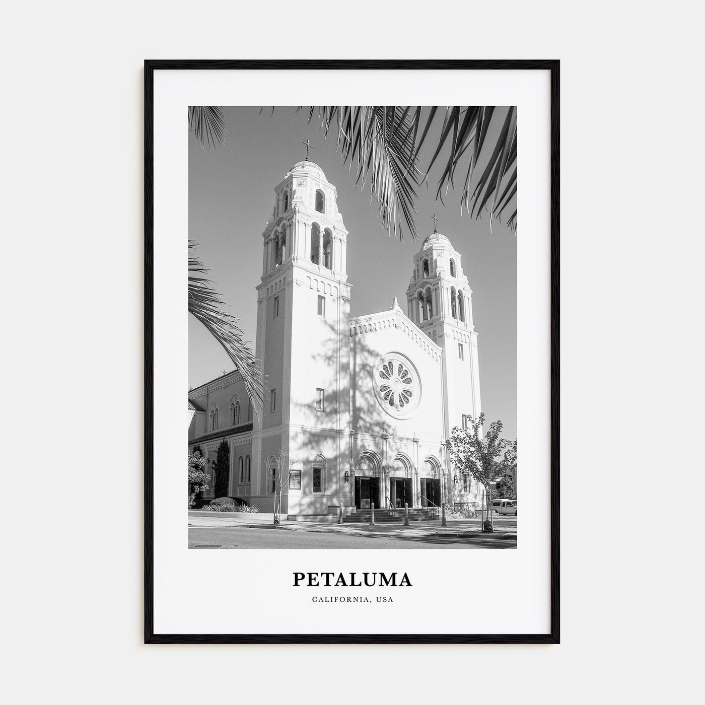 Petaluma Portrait B&W Poster