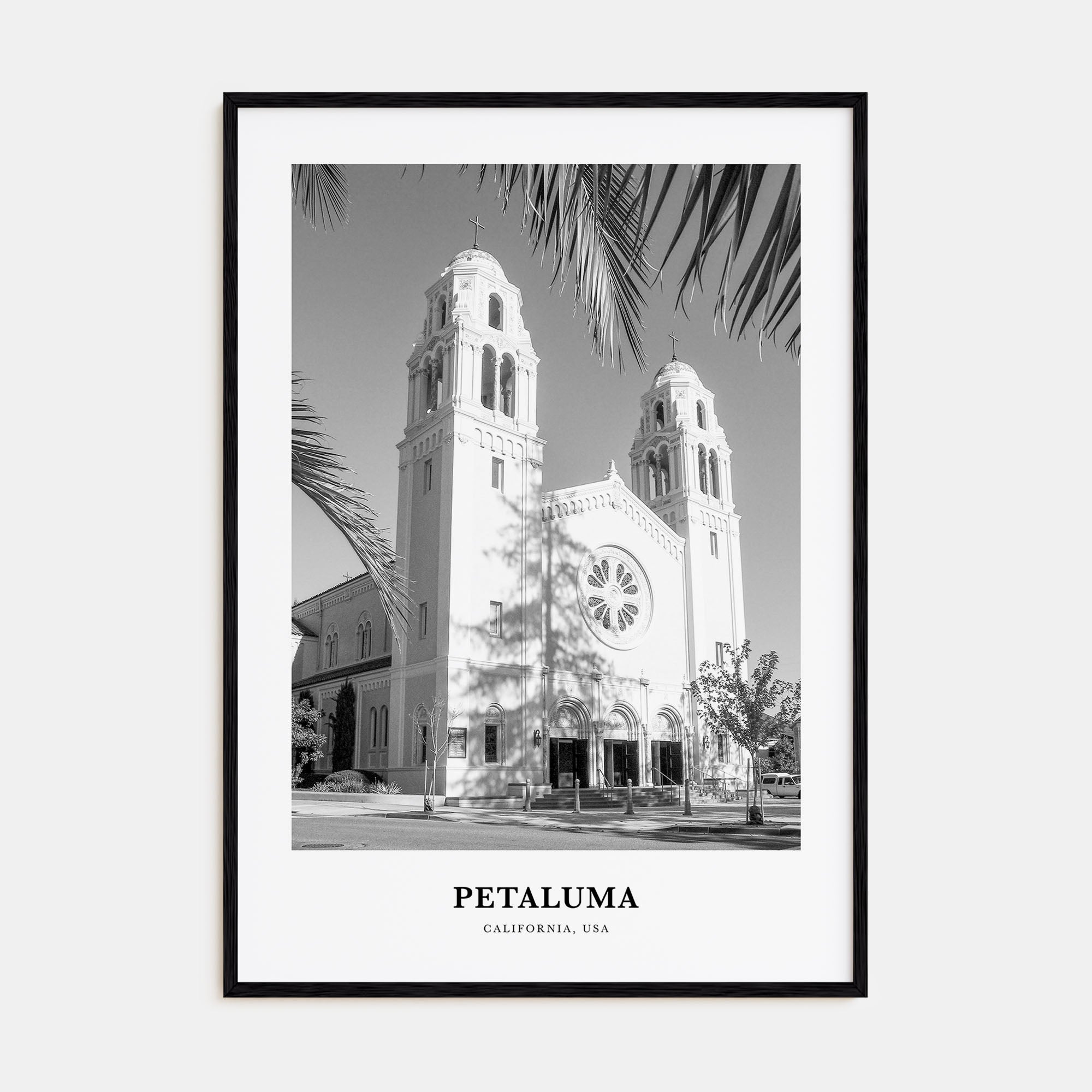 Petaluma Portrait B&W Poster