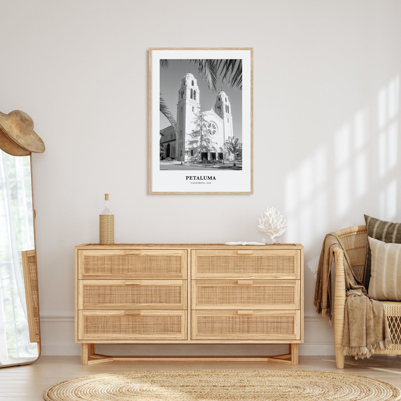 Petaluma Portrait B&W Poster