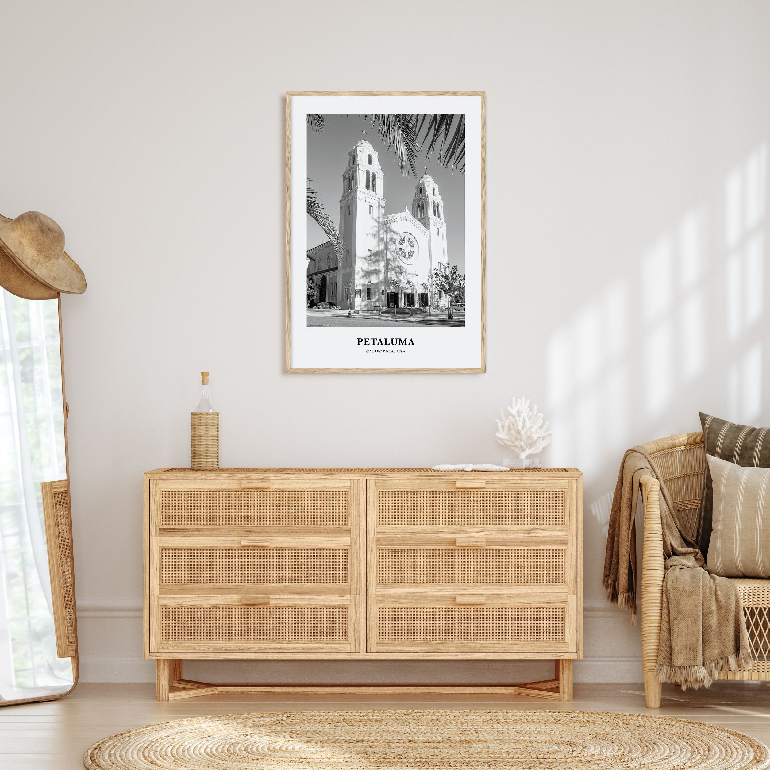 Petaluma Portrait B&W Poster