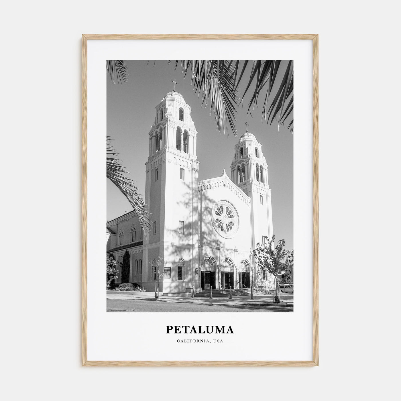 Petaluma Portrait B&W Poster