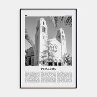Petaluma Travel B&W Poster