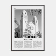 Petaluma Travel B&W Poster