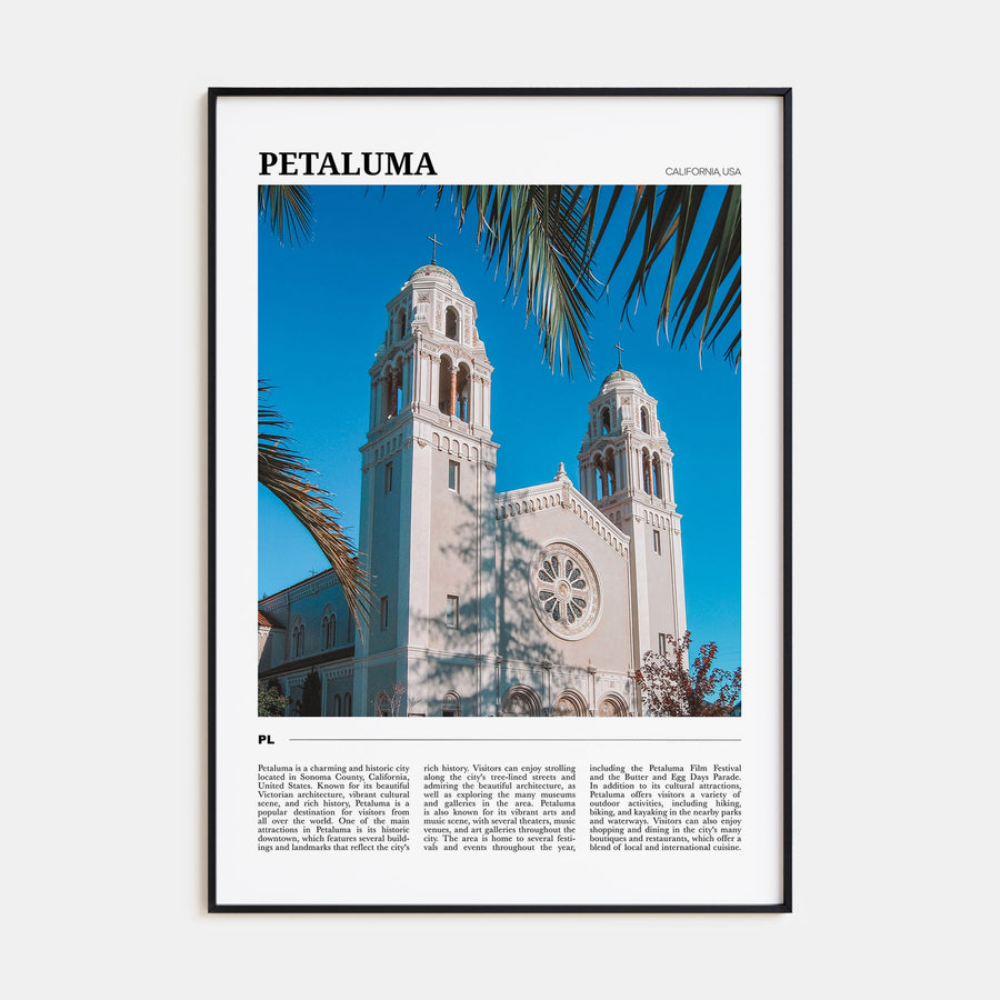 Petaluma Travel Color Poster