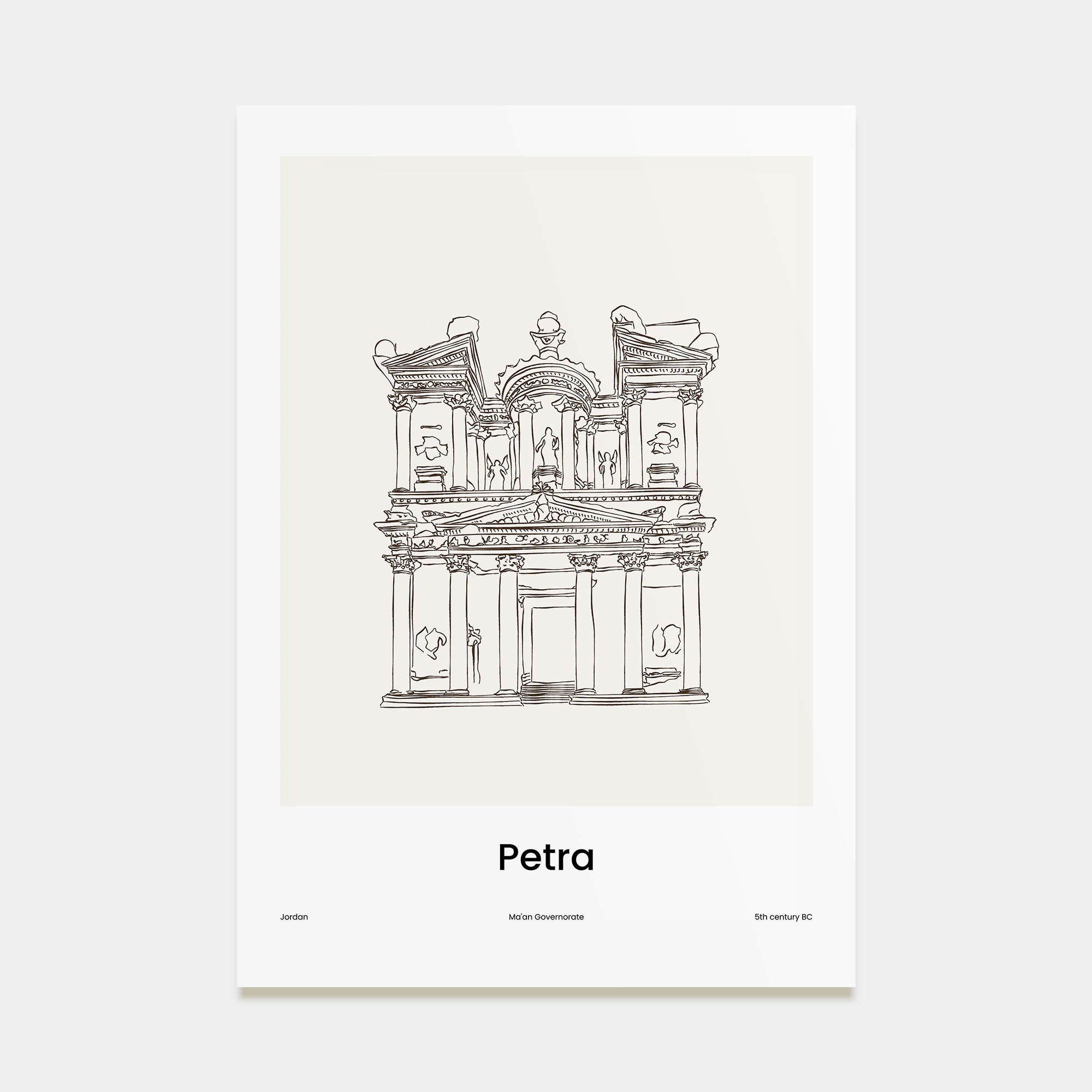 Petra Drawn Poster