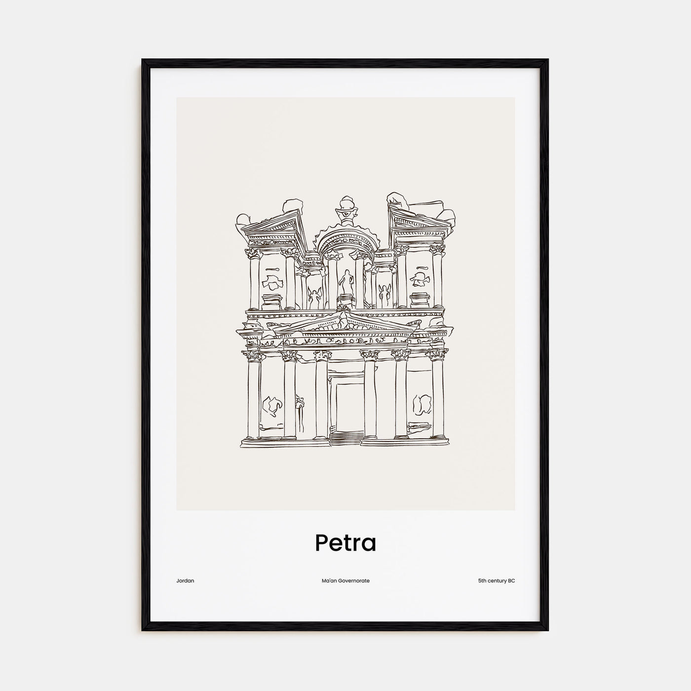 Petra Drawn Poster